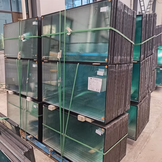 Прозрачное тонированное отражающее ламинированное закаленное стекло с зеркальным рисунком для строительства
